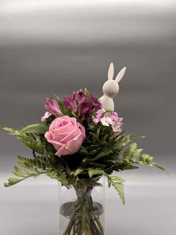 Blütenhüpfer – Blumenstecker Hase