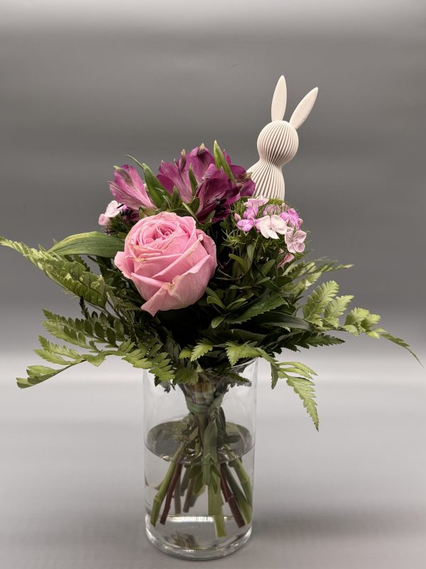 Blütenhüpfer – Blumenstecker Hase