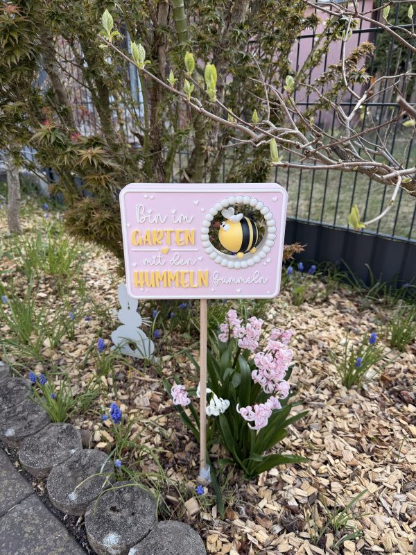 Hummelzauber – Gartenschild