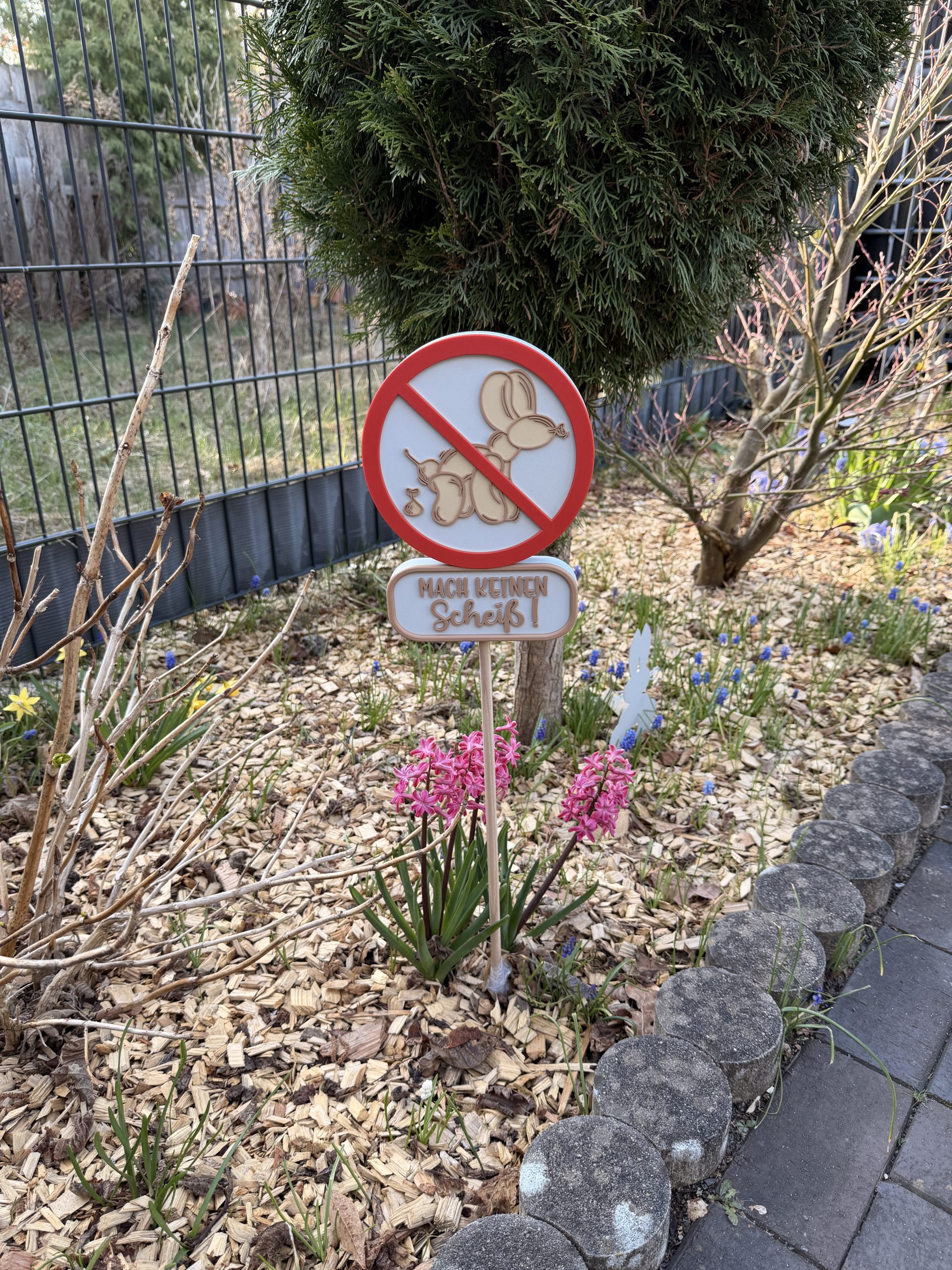 Gartenordnung – Gartenschild